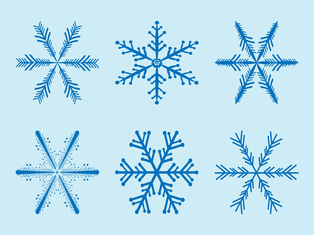 Download Snowflakes Vectors Vector Art & Graphics | freevector.com