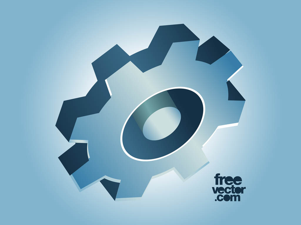 Download 3 D Gear Vector Vector Art & Graphics | freevector.com