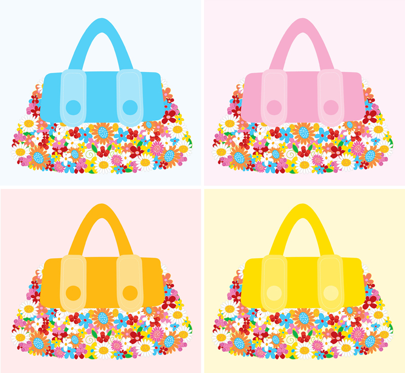 Fashion bags collection Royalty Free Vector Image