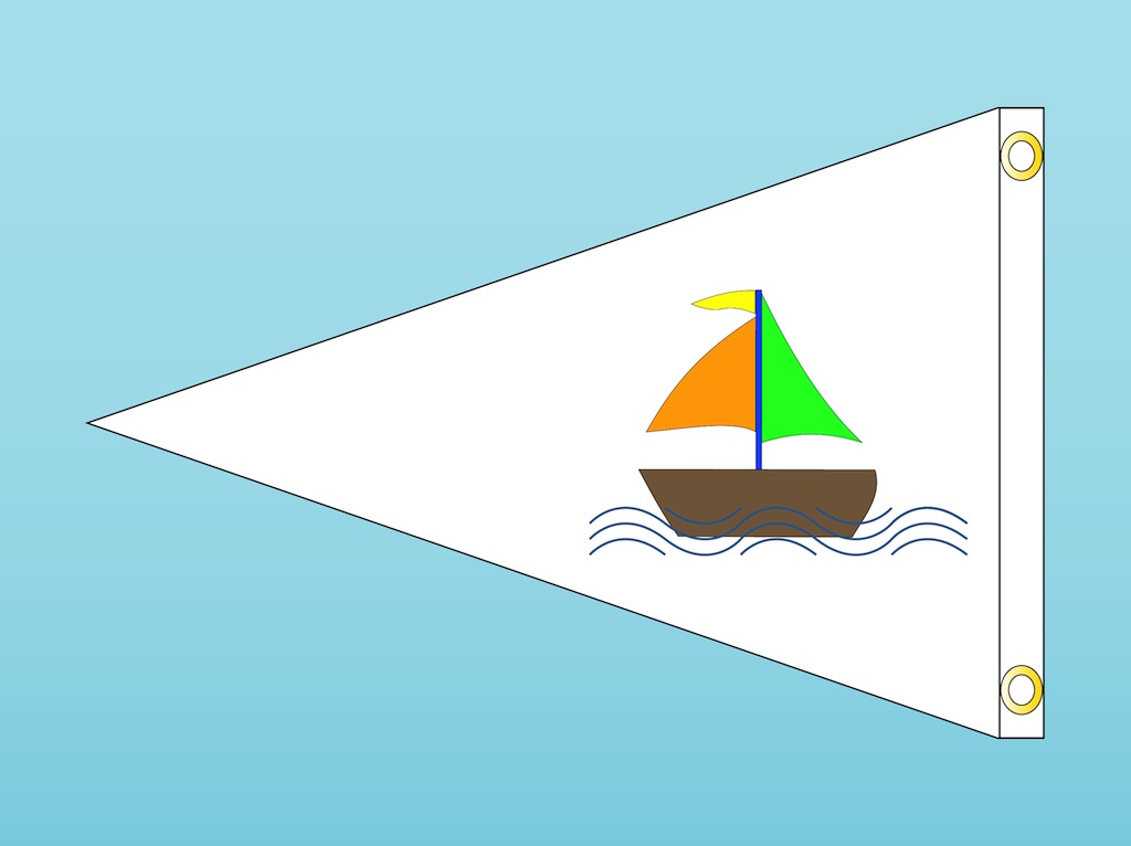 Boat Flag Vector Art & Graphics