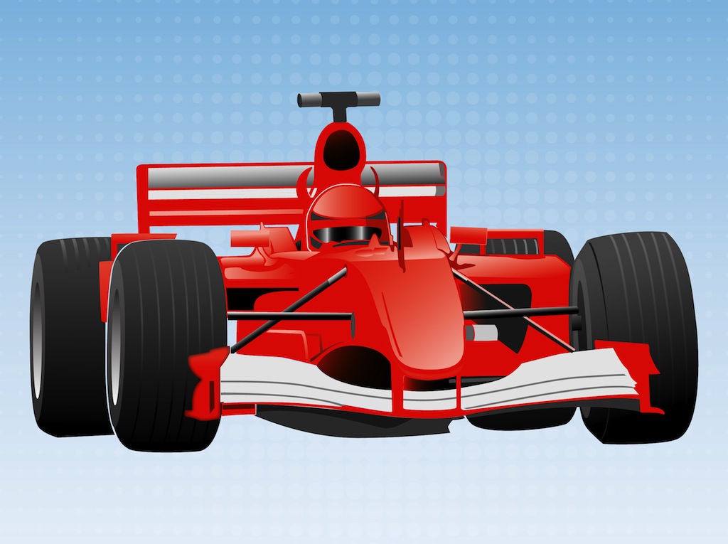 Formula Red Race Car Isolated On White Vector Illustr - vrogue.co
