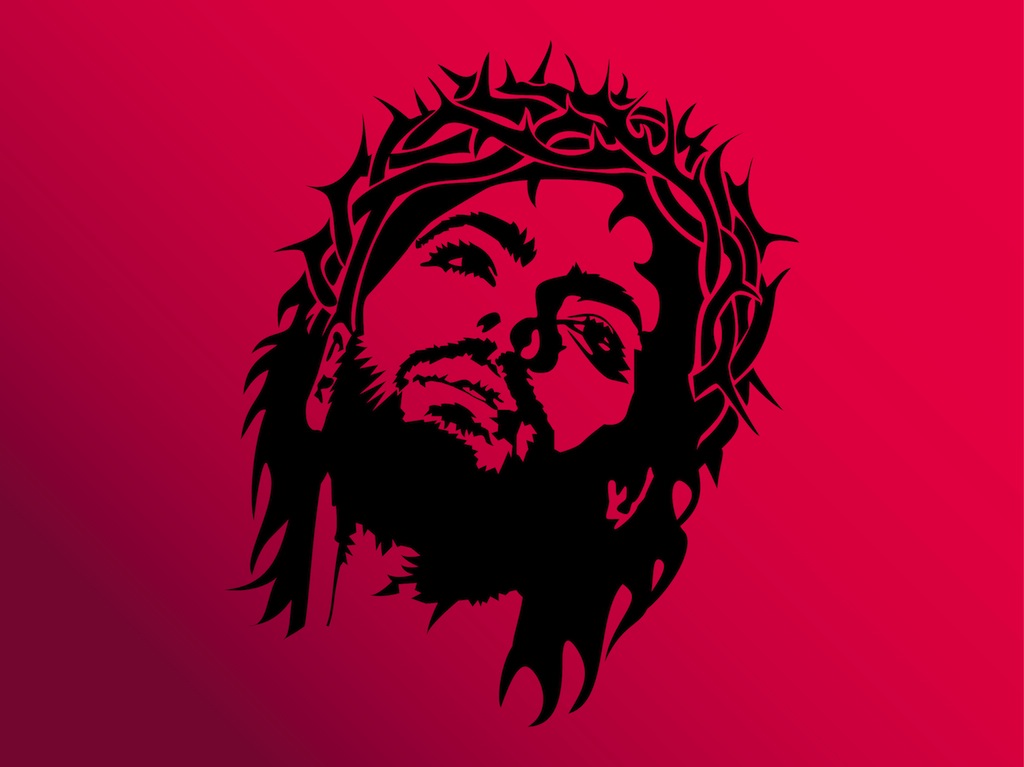 Download Jesus Face Vector Vector Art & Graphics | freevector.com