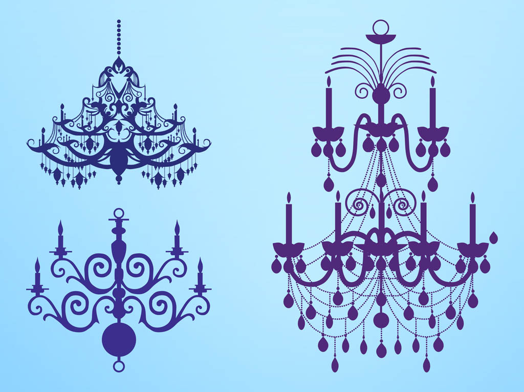 victorian chandelier silhouette