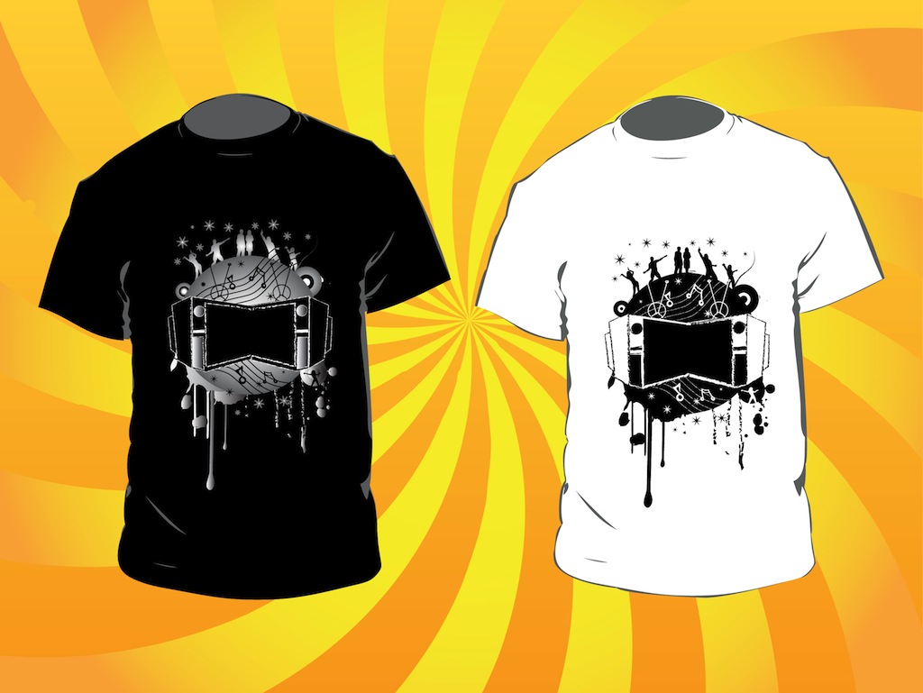 Music T Shirts Vector Art & Graphics | freevector.com