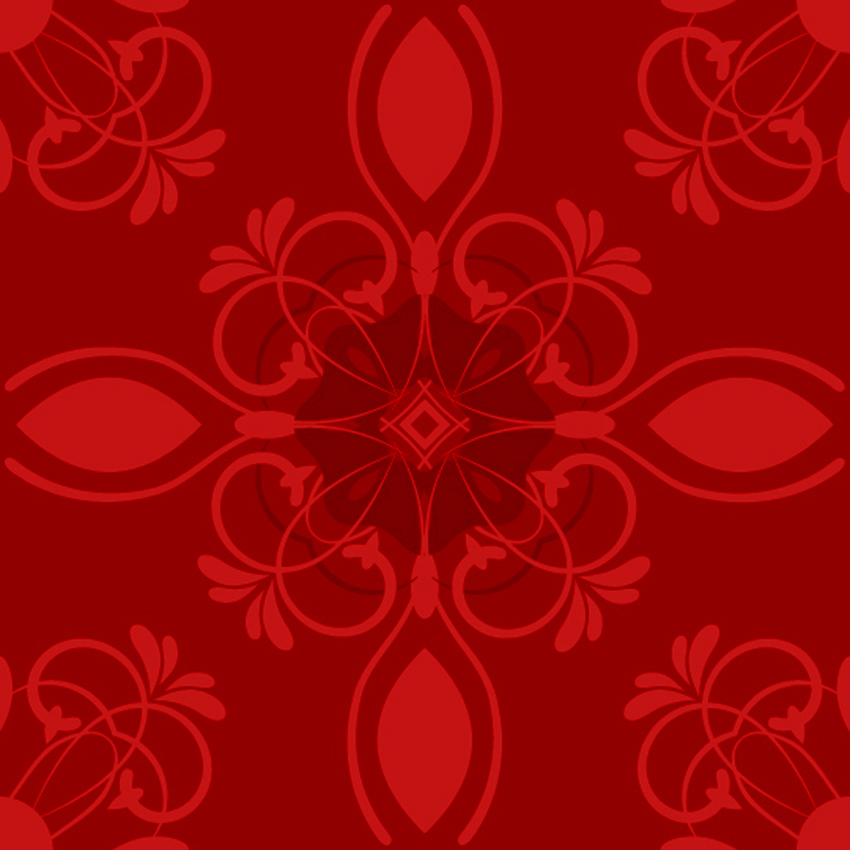 Bright red ornamental seamless pattern Royalty Free Vector