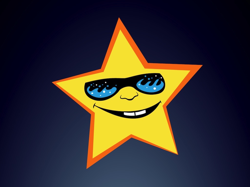Super star banner or sticker Royalty Free Vector Image