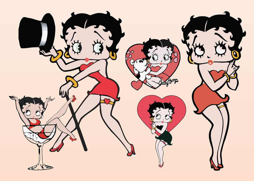 Betty Boop Vectors Vector Art & Graphics