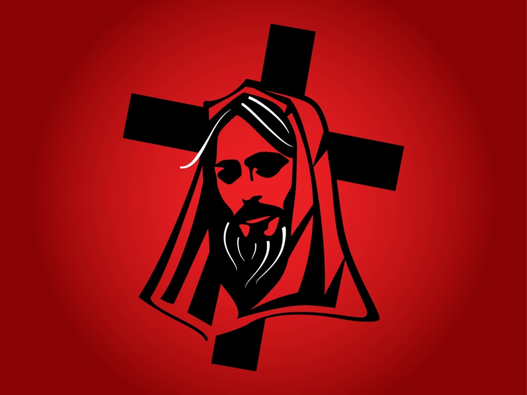Download Jesus With Cross Vector Vector Art & Graphics | freevector.com