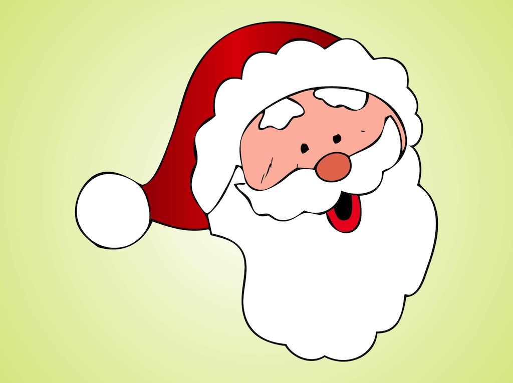 Santa Head Cartoon Vector Art & Graphics | freevector.com