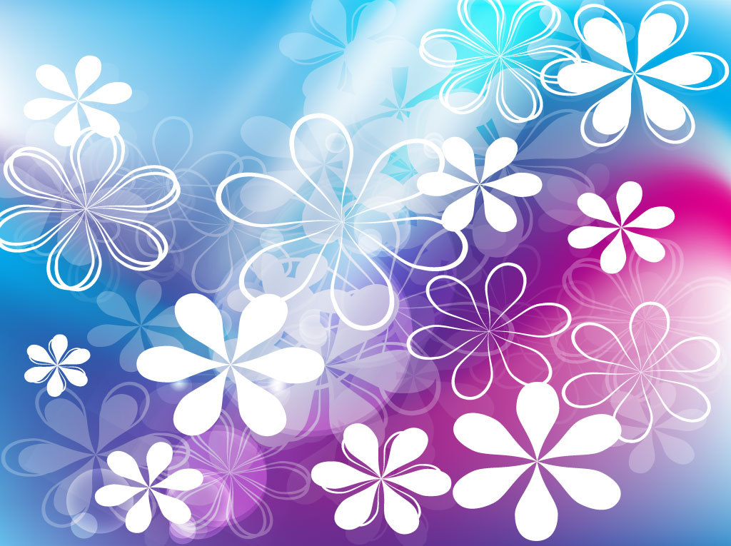 Download Cute Flowers Vector Background Vector Art & Graphics ...