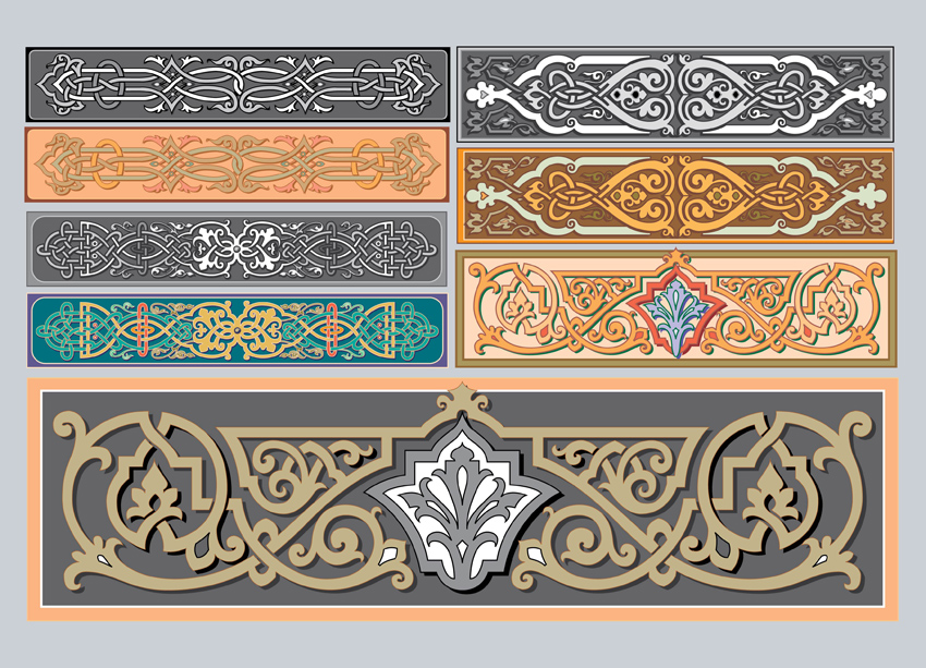 Art Nouveau Ornaments Vector Art & Graphics | freevector.com