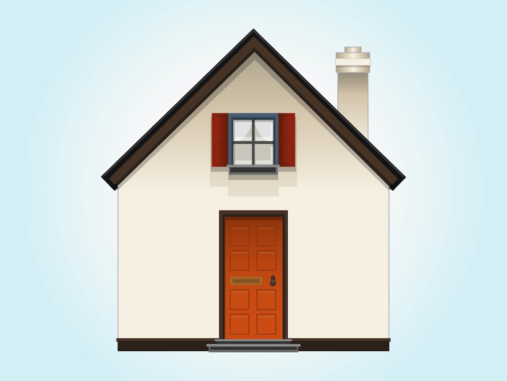 house illustration vector free download
