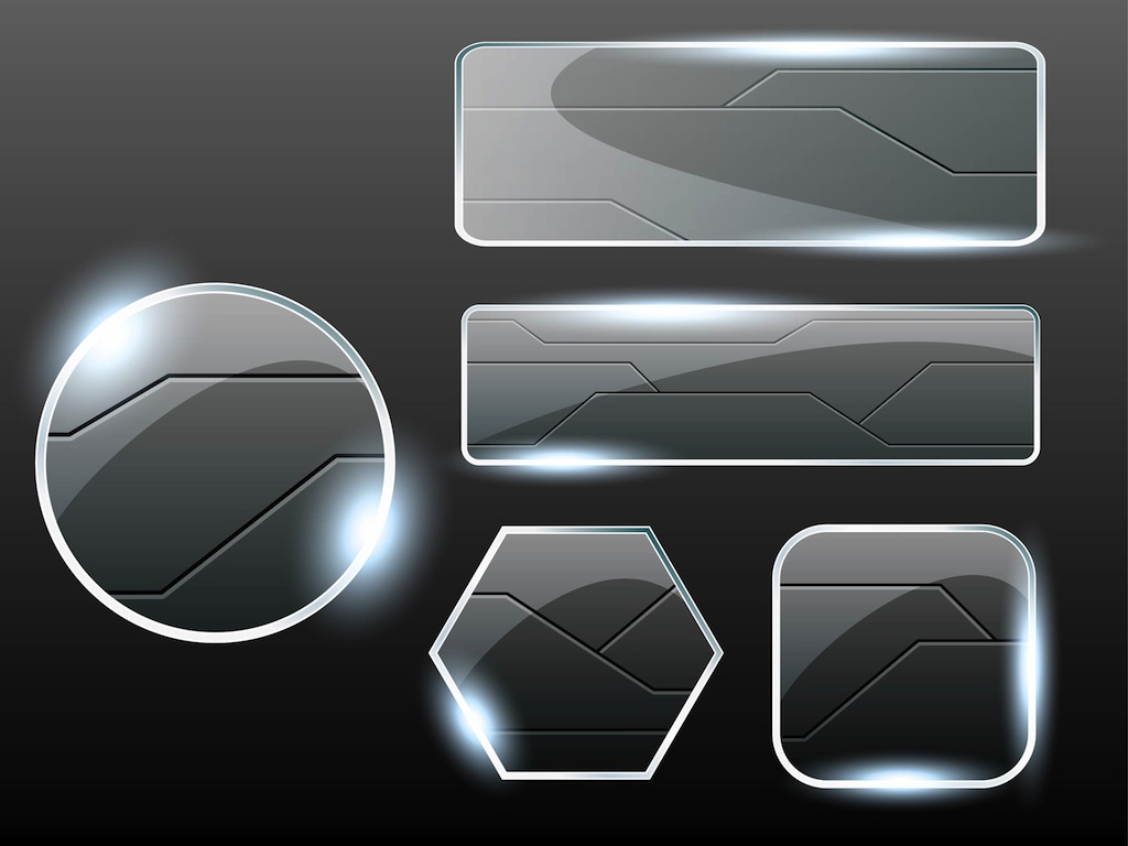 Download Glass Buttons Vectors Vector Art & Graphics | freevector.com