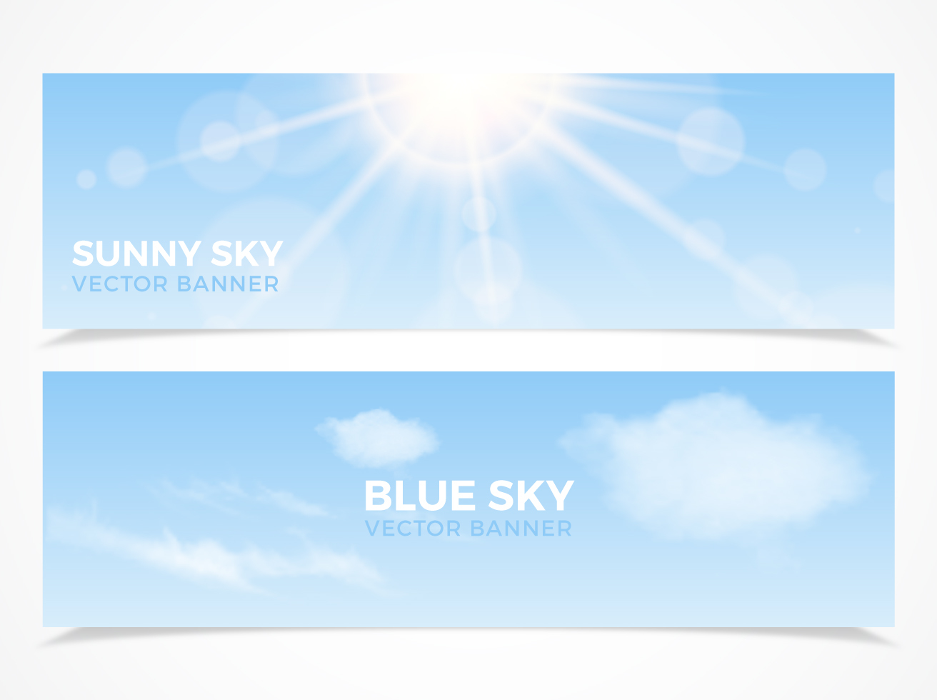 Free Sky Vector Banners Vector Art & Graphics | freevector.com