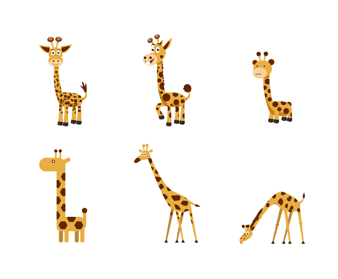 Download Free Cartoon Girafe Vector Vector Art & Graphics ...