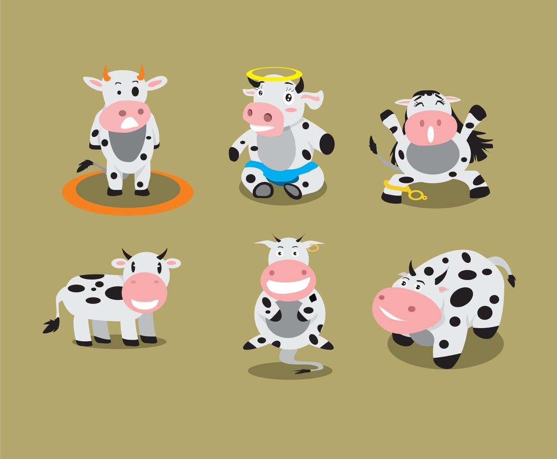 cute cow cartoon images