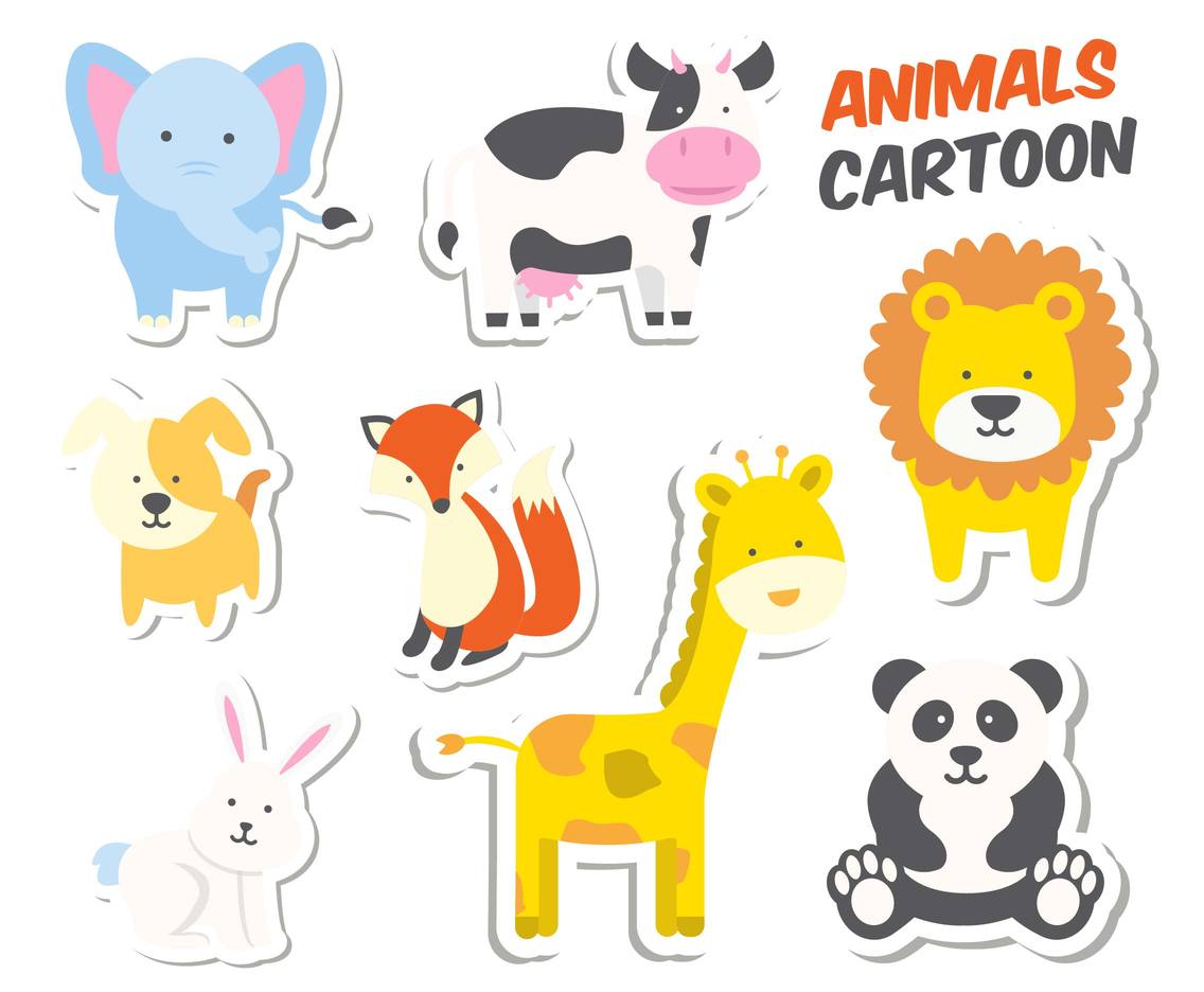 Download Cute Animals Vector Vector Art & Graphics | freevector.com