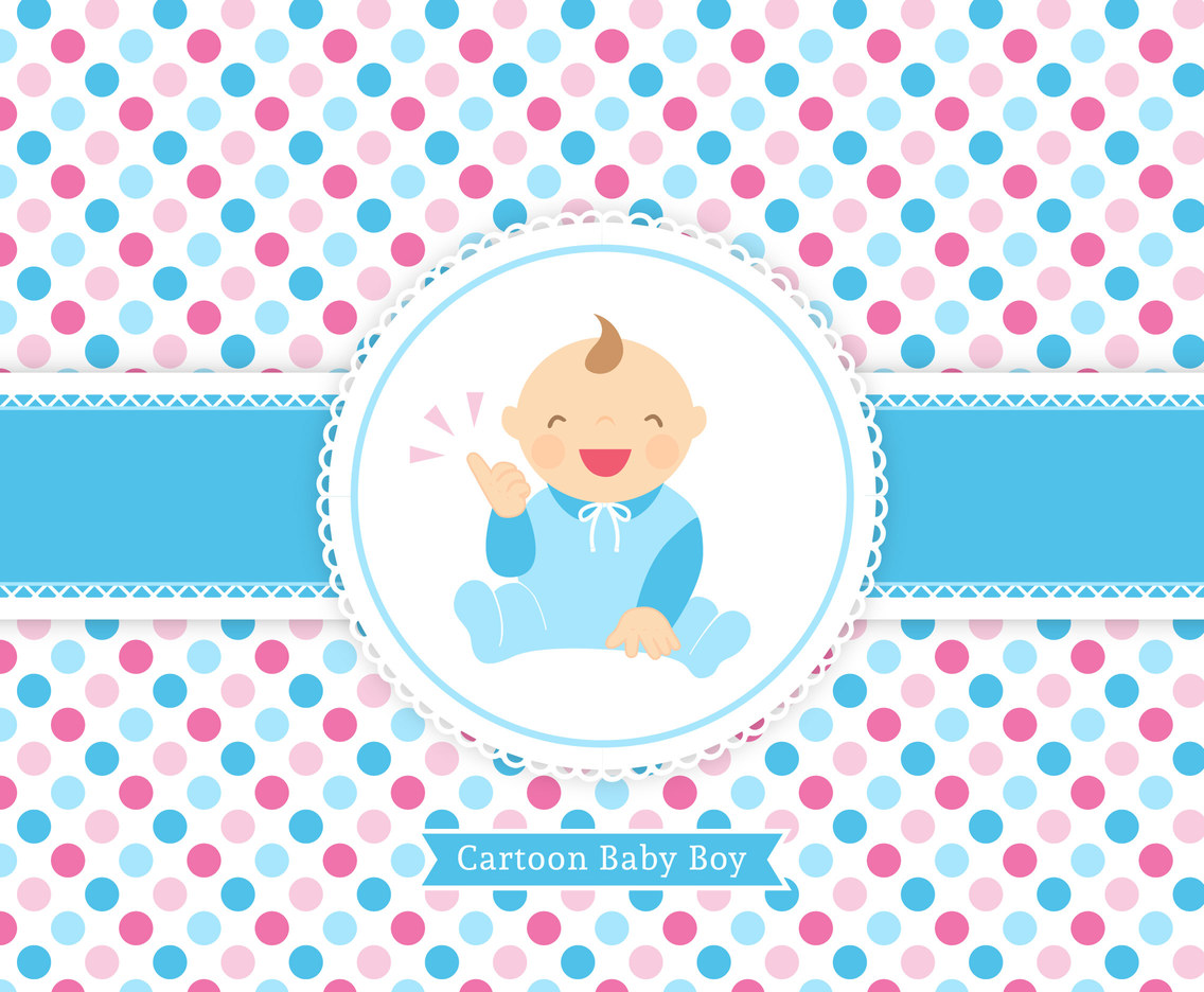 Download Free Vector Baby Boy Cartoon Card Vector Art & Graphics | freevector.com