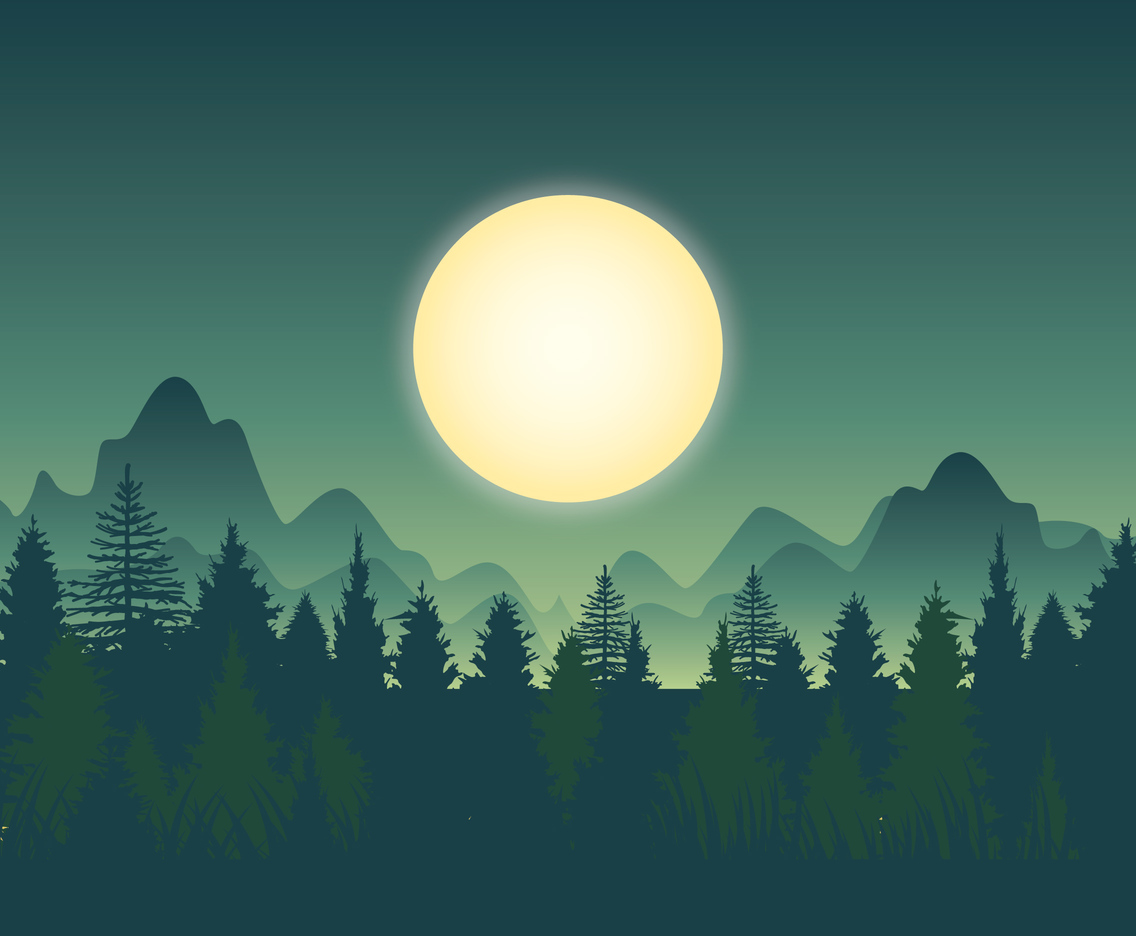 Beautiful Forest Background Vector Art & Graphics | freevector.com