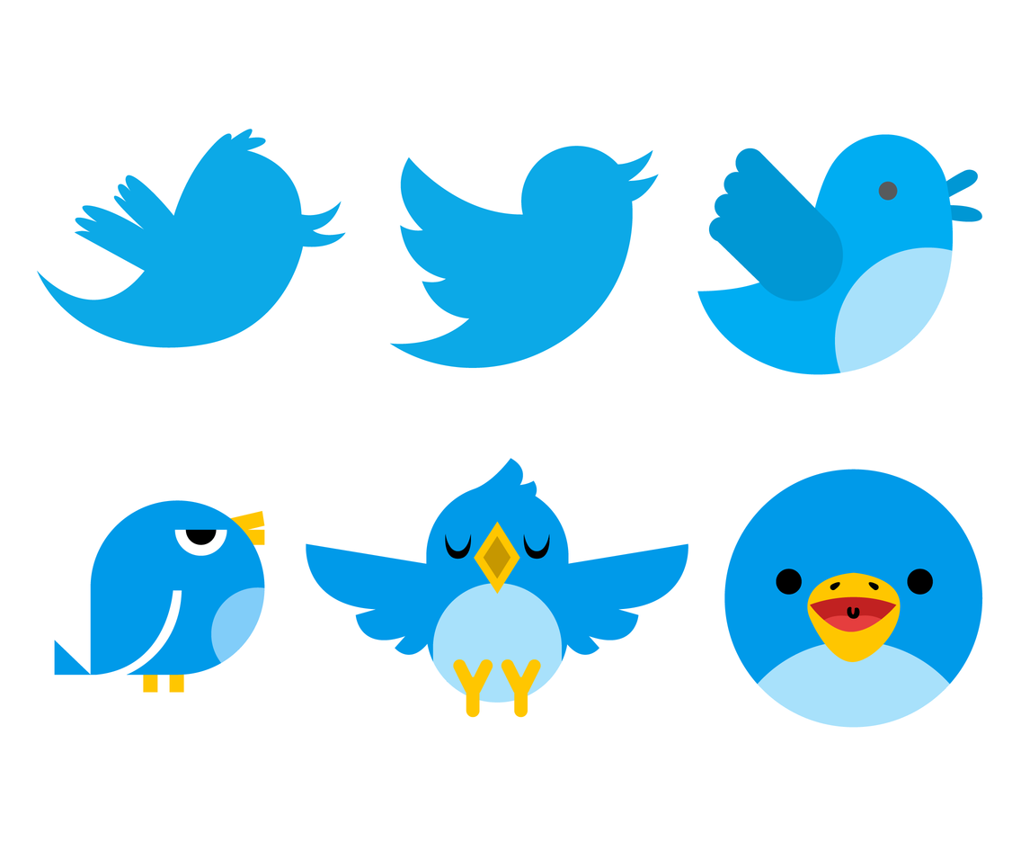 twitter bird vector logo