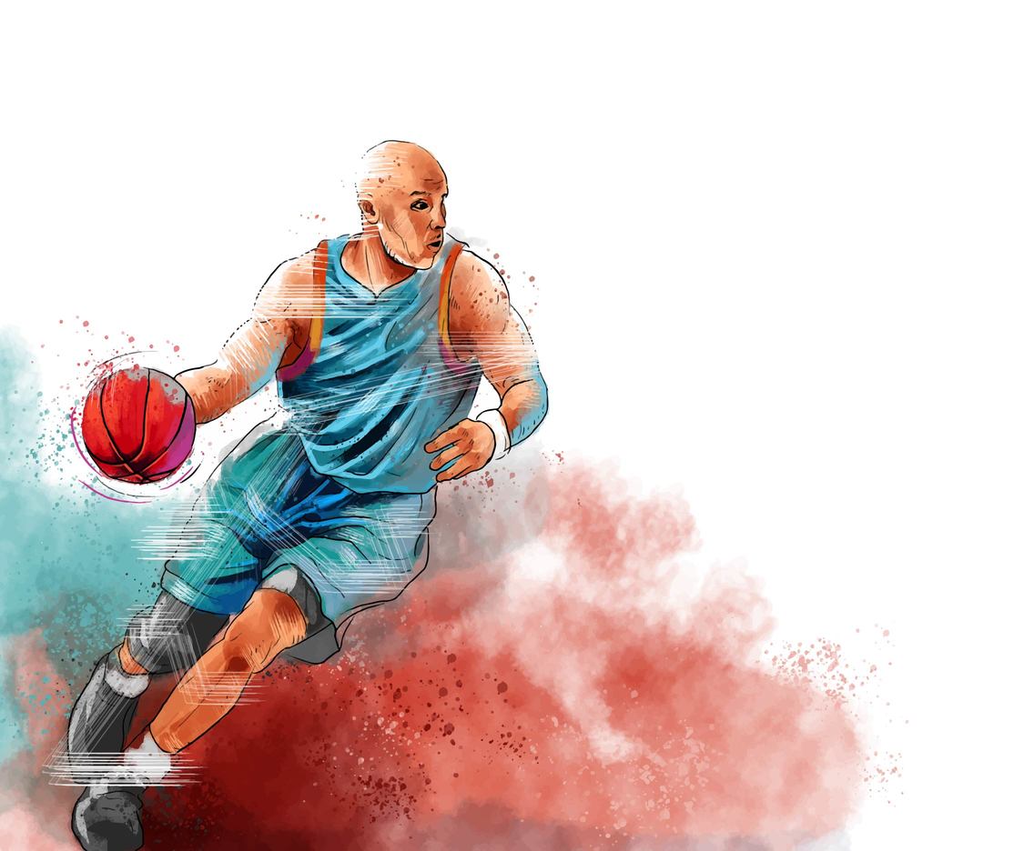 Download Basketball Background Vector Vector Art & Graphics | freevector.com