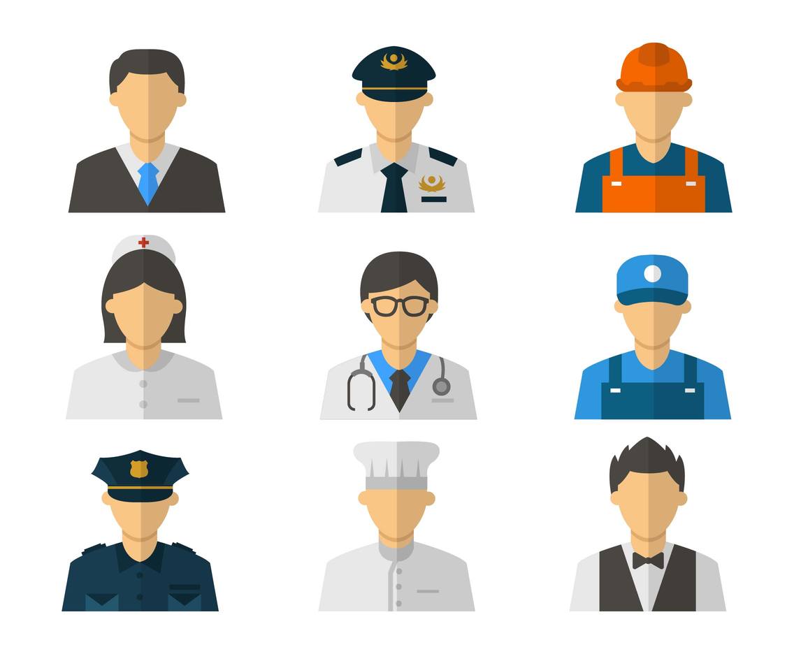 Download Free People Profession Icons Vector Vector Art & Graphics ...