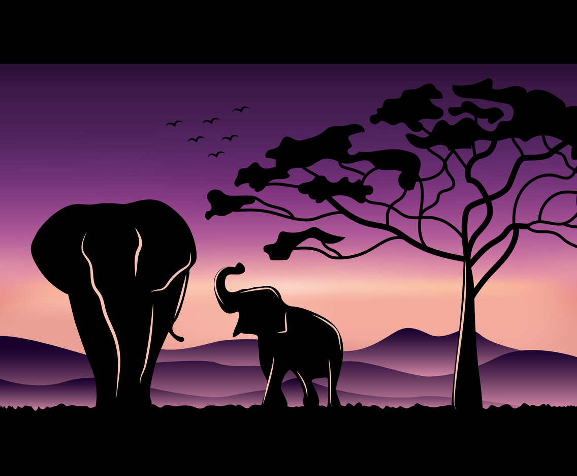 Download Elephant Silhouette Vector Art & Graphics | freevector.com