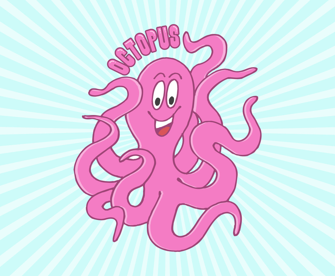 Download Free Vector Cartoon Octopus Vector Art & Graphics ...