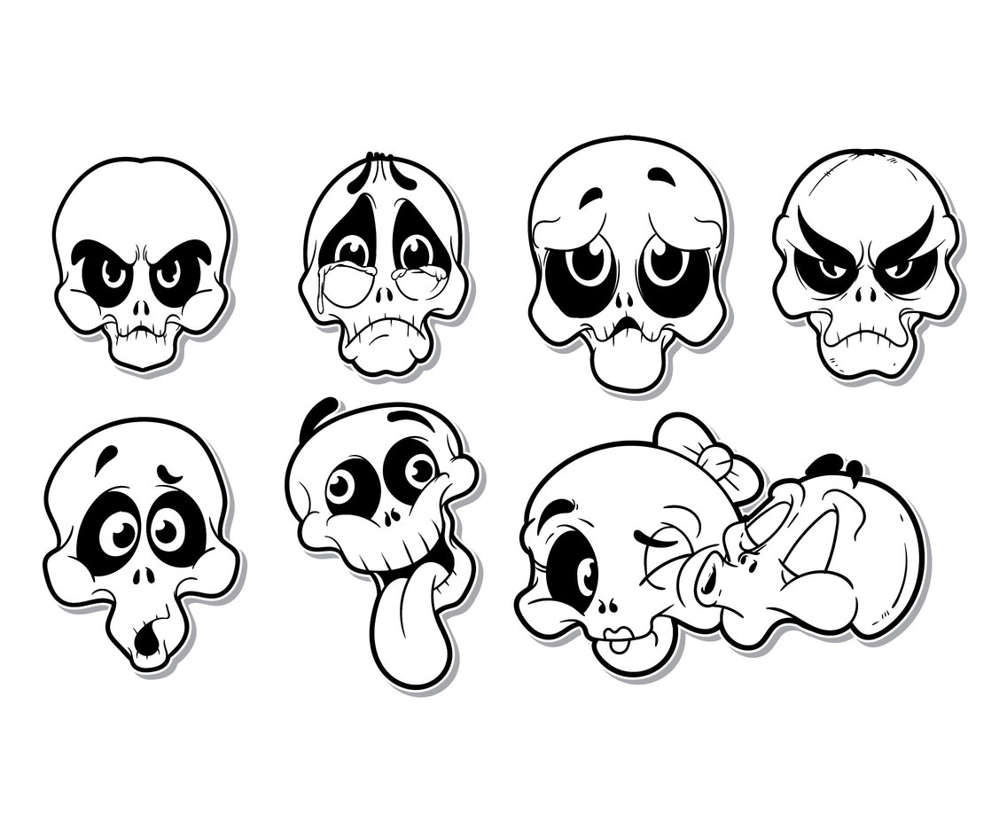 Free Cartoon Skull Vector Vector Art & Graphics