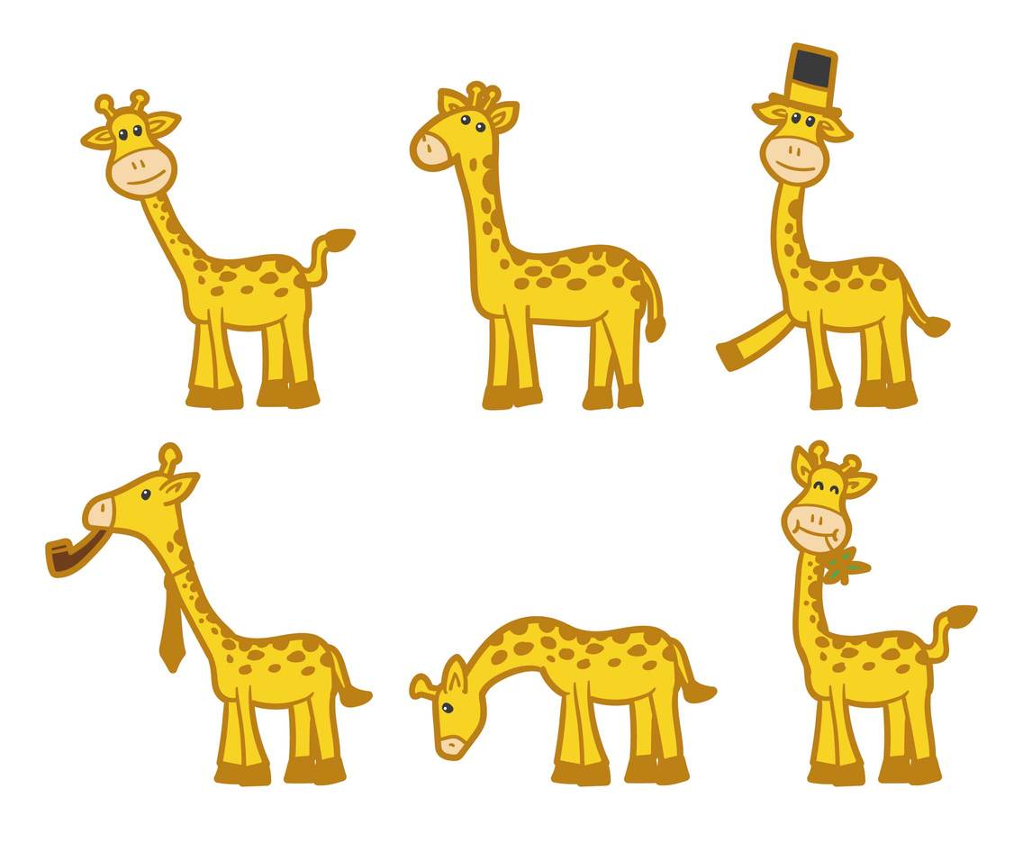 cute giraffe vector