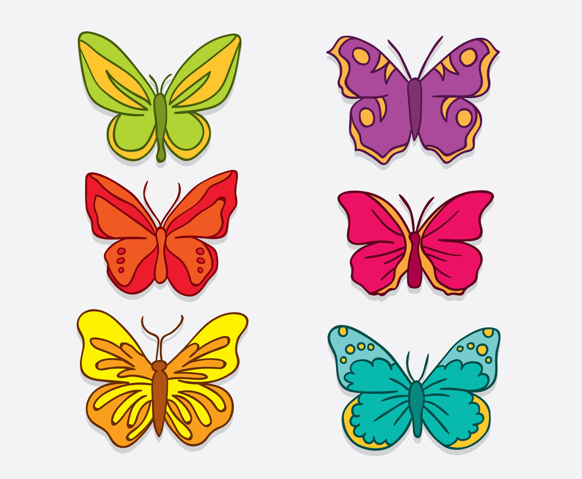 Download Hand Drawn Butterfly Clip Art Vector Vector Art & Graphics ...