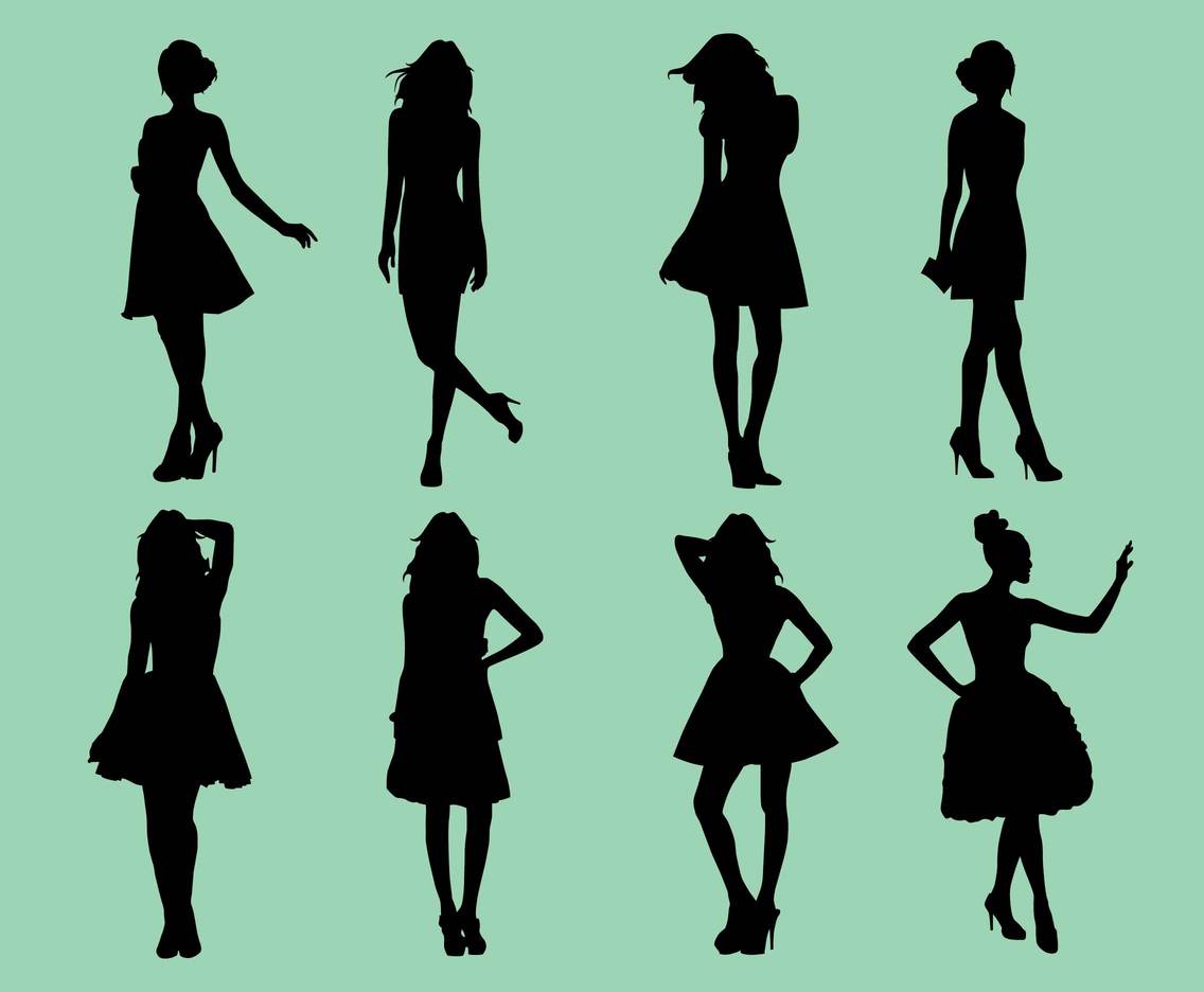 Running Girl Silhouette - Free Clip Art, Printable, and Vector