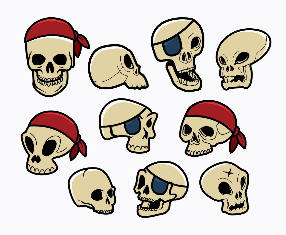 Free Cartoon Skull Icons Vector Art & Graphics | freevector.com