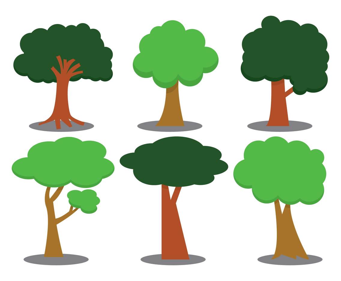 free download illustrator vector trees