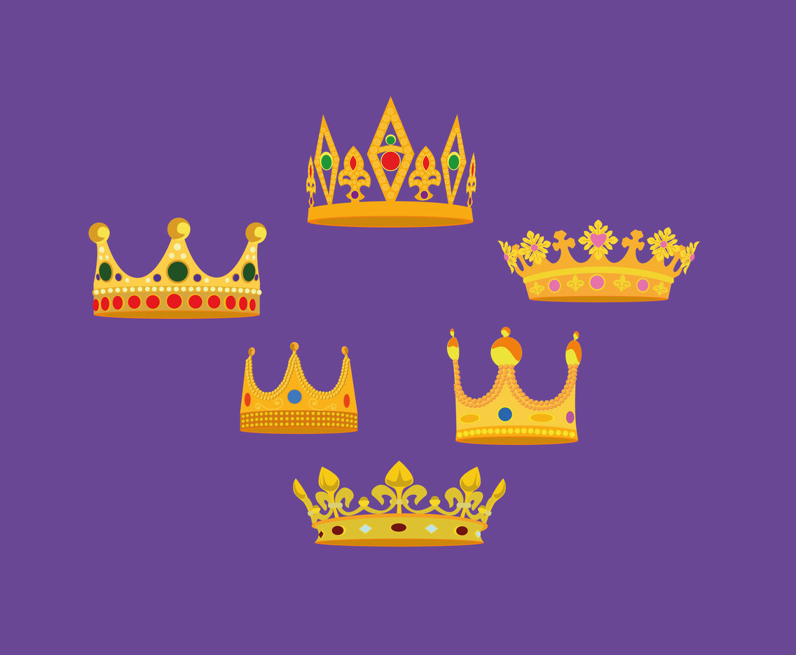Cartoon Royal Crown Vector Vector Art & Graphics ...