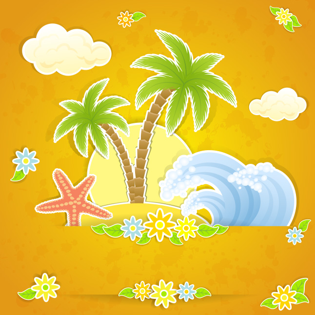 Download Summer Holiday Card Vector Vector Art & Graphics ...