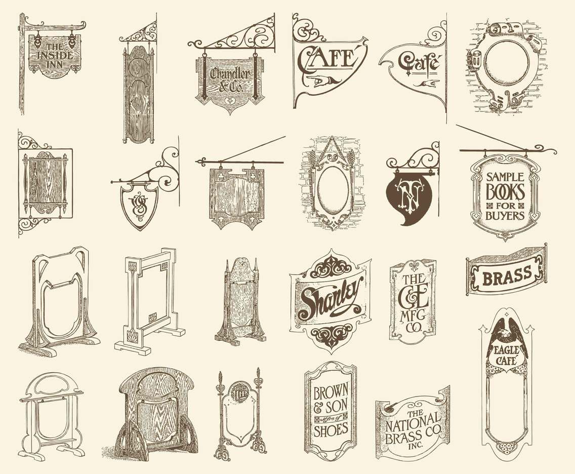 Download Antique And Wood Signs Vector Art & Graphics | freevector.com
