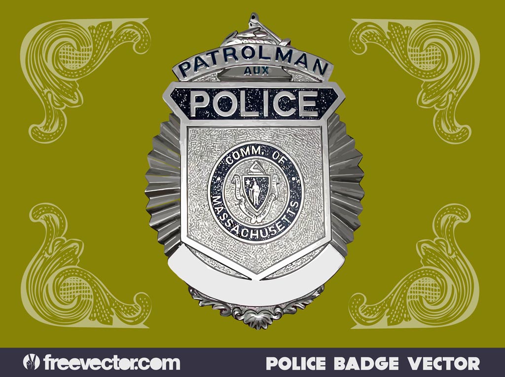 Police badge Stock Vector