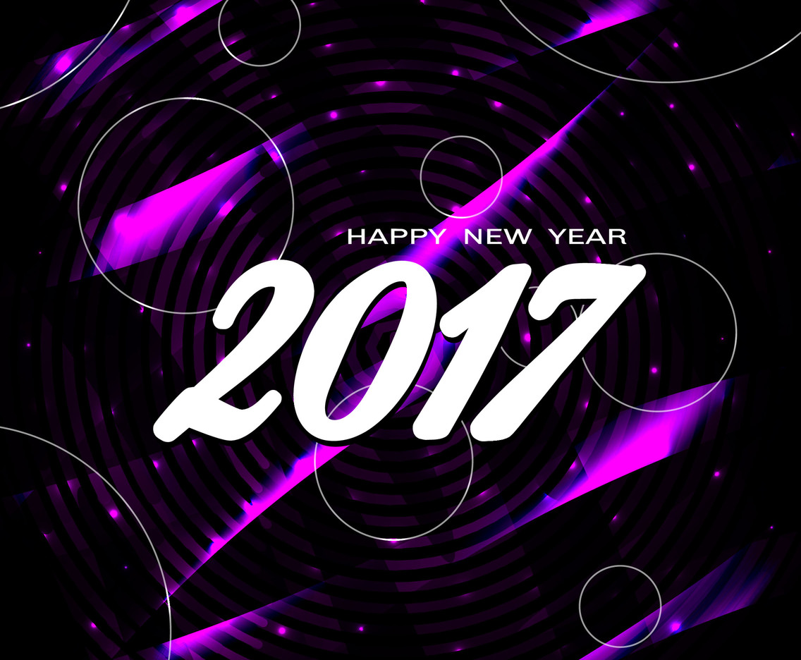 Free Vector Happy New Year 2017 Bright Background Vector ...