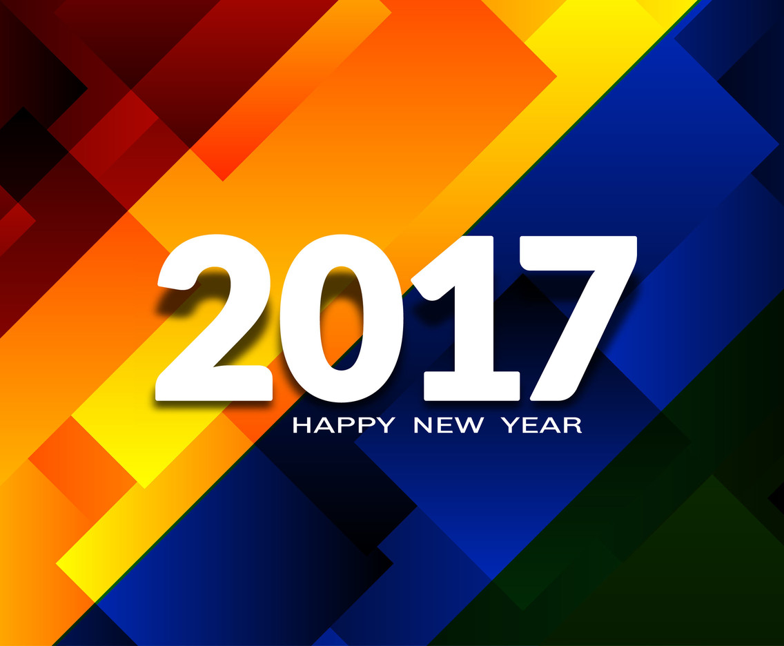 Download Free Vector New Year 2017 Background Design Vector Art ...