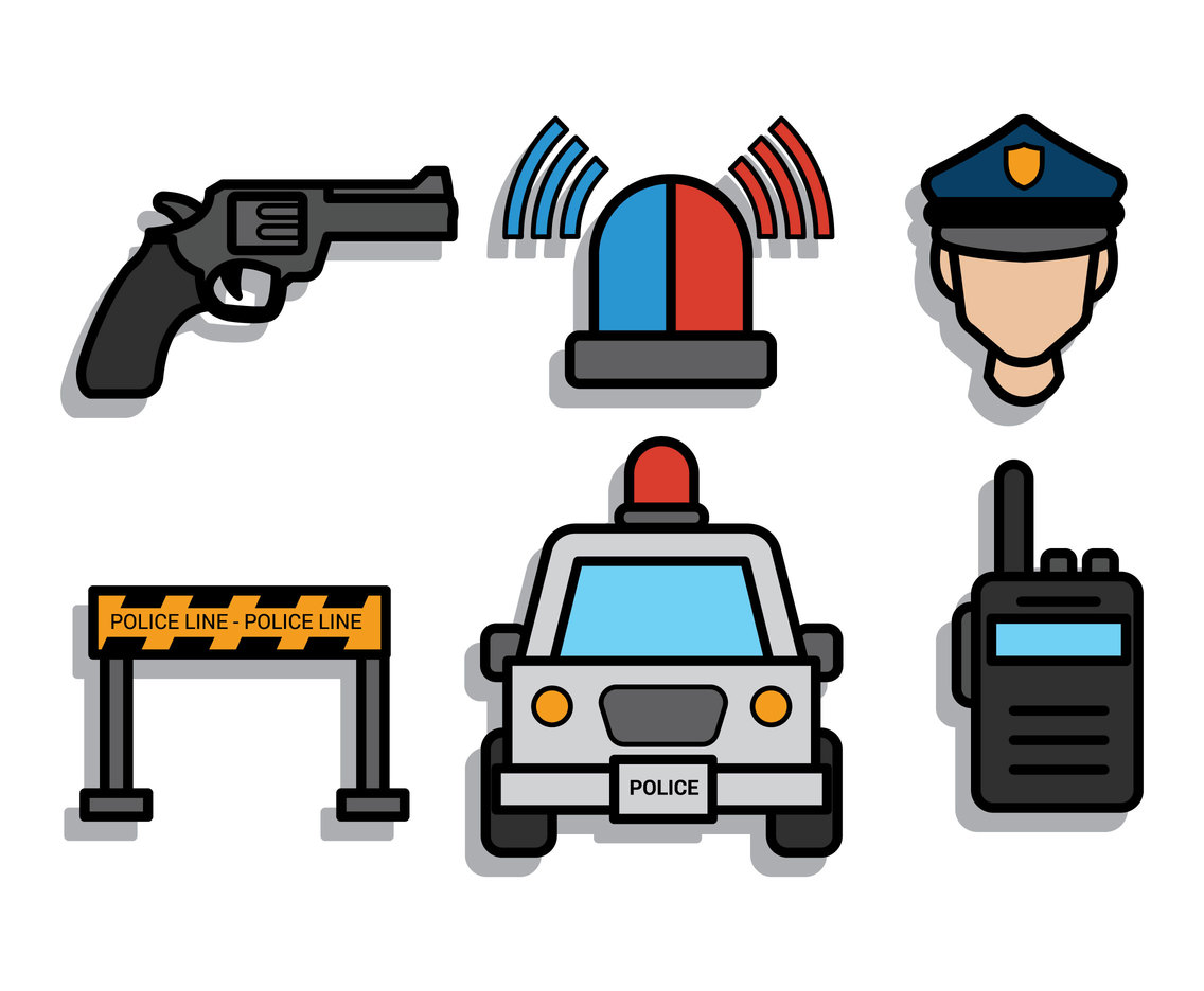 Инструменты полицейского картинки для детей