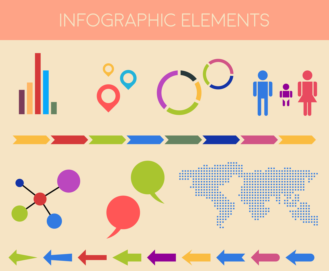 infographic and diagram design elements vector