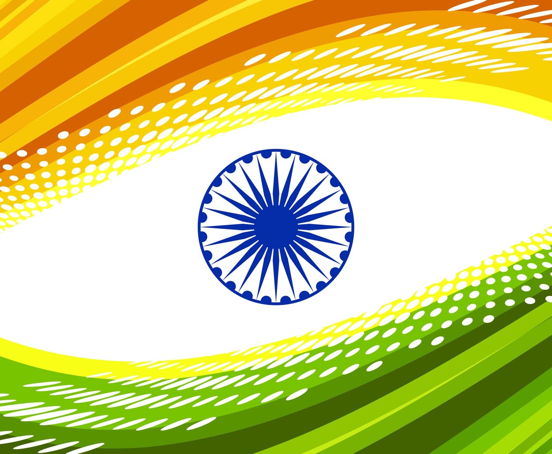 indian flag background vector