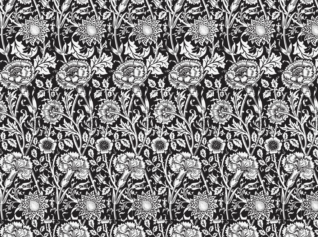 Seamless Floral Pattern Vector Vector Art & Graphics