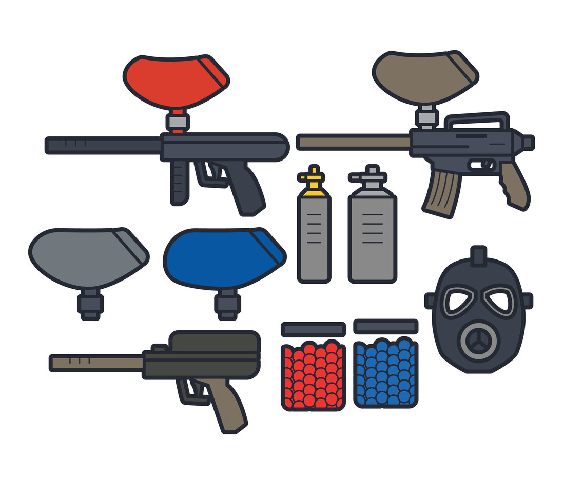 paintball images vector
