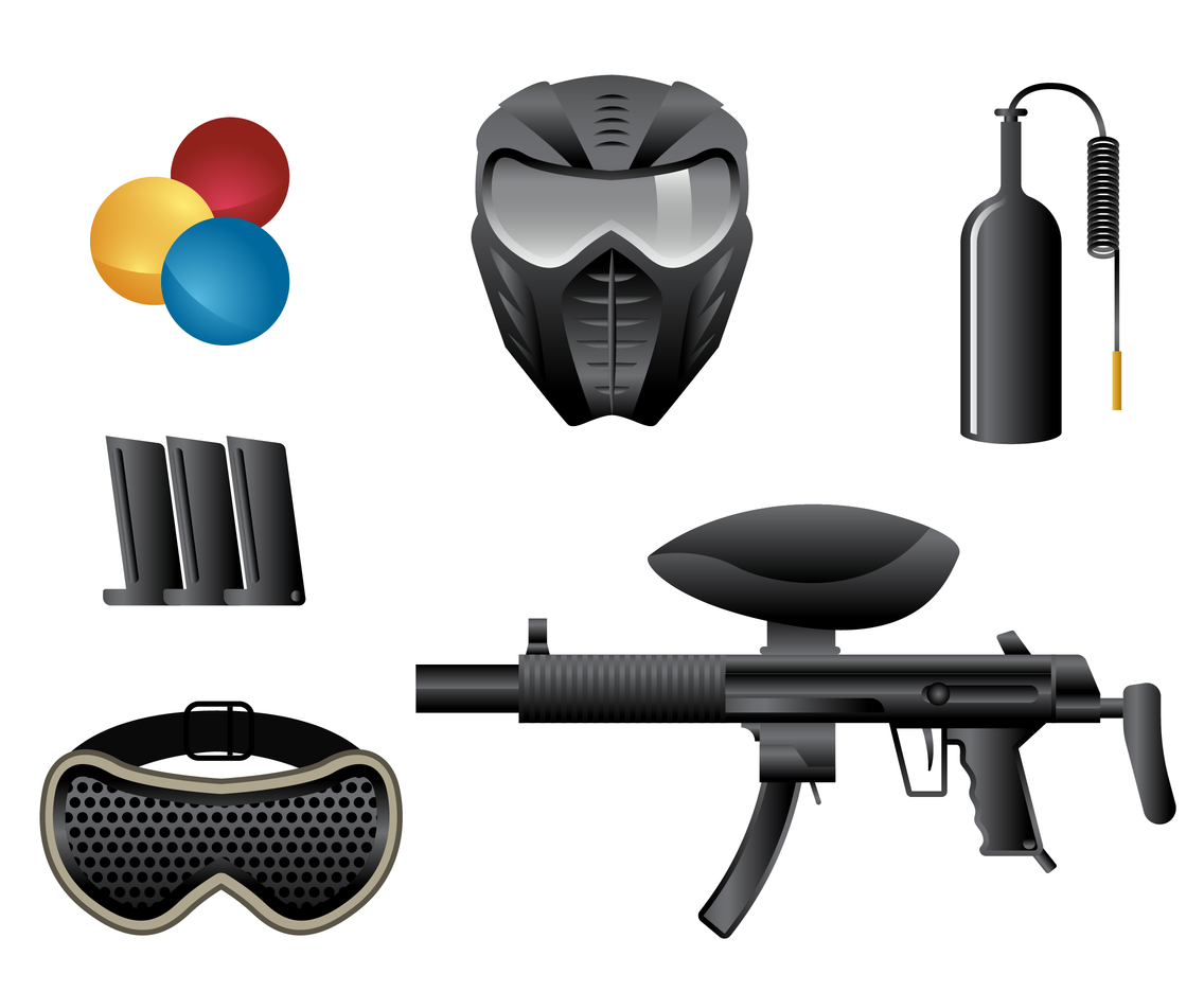 paintball images vector