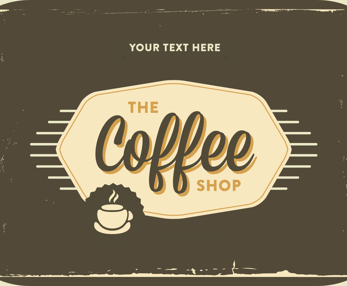 Download Retro Coffee Shop Logo Vector Vector Art & Graphics ...