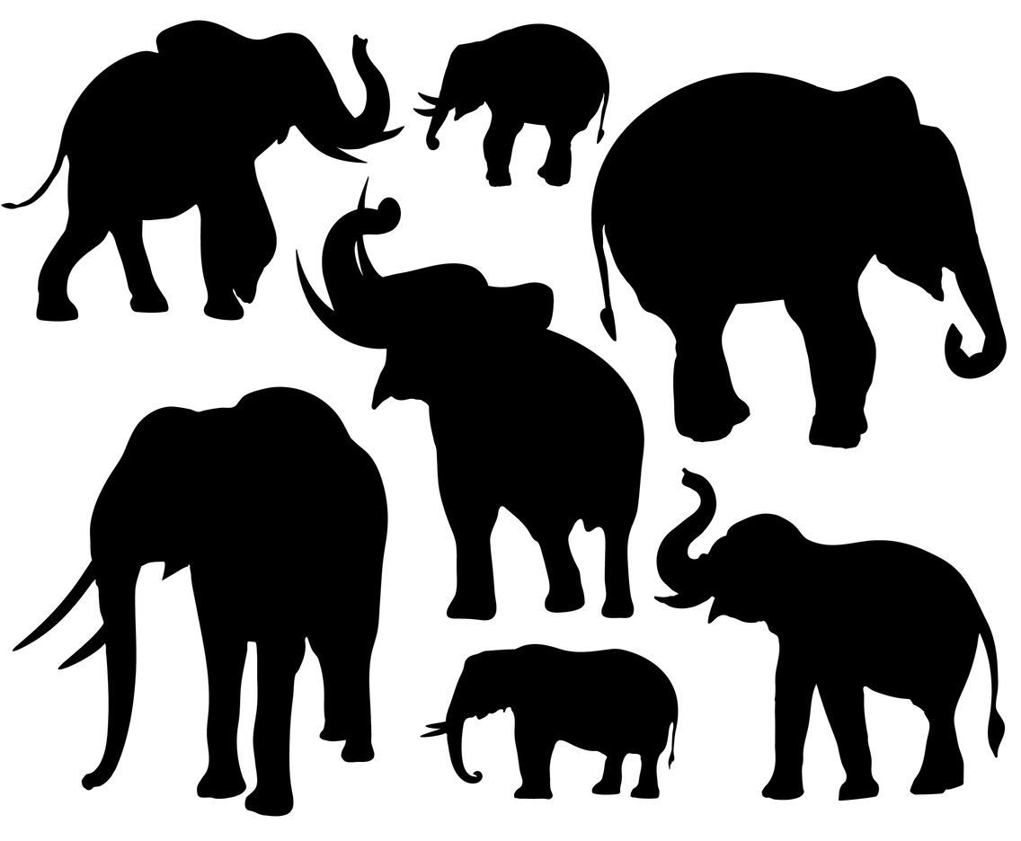Free Free 304 Trunk Up Silhouette Elephant Svg SVG PNG EPS DXF File