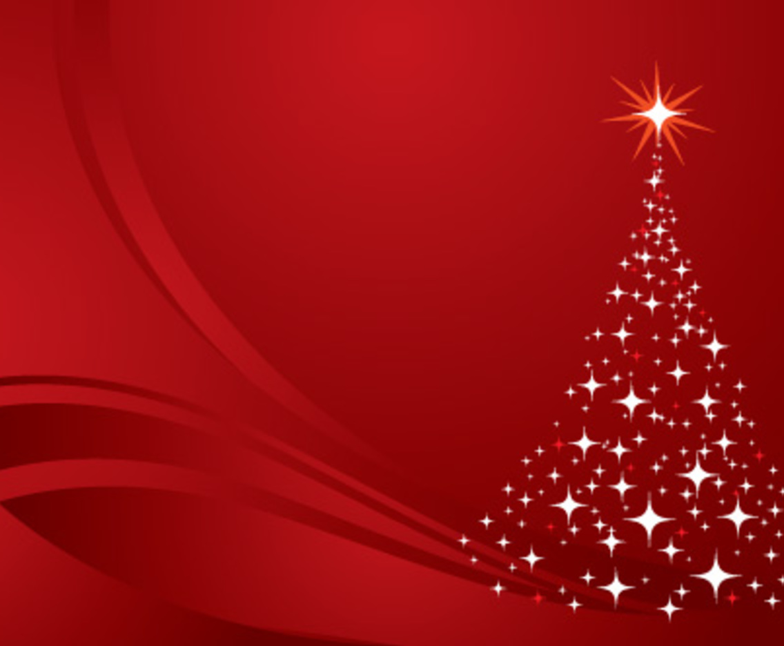 Christmas Tree Background Red Vector Art & Graphics 