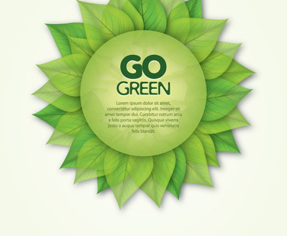 go green poster making